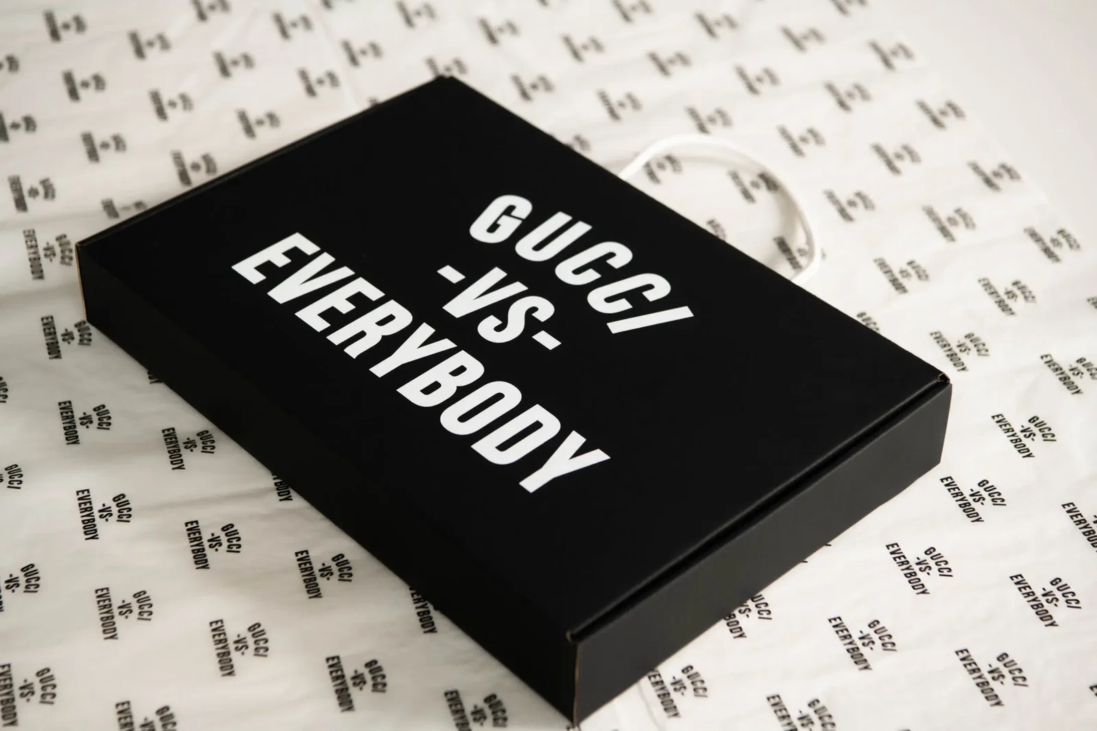 The Gucci VS. EVERYBODY T-Shirt in honor of designer Tommey Walker is available only at the Troy Somerset Collection Gucci store in Detroit.