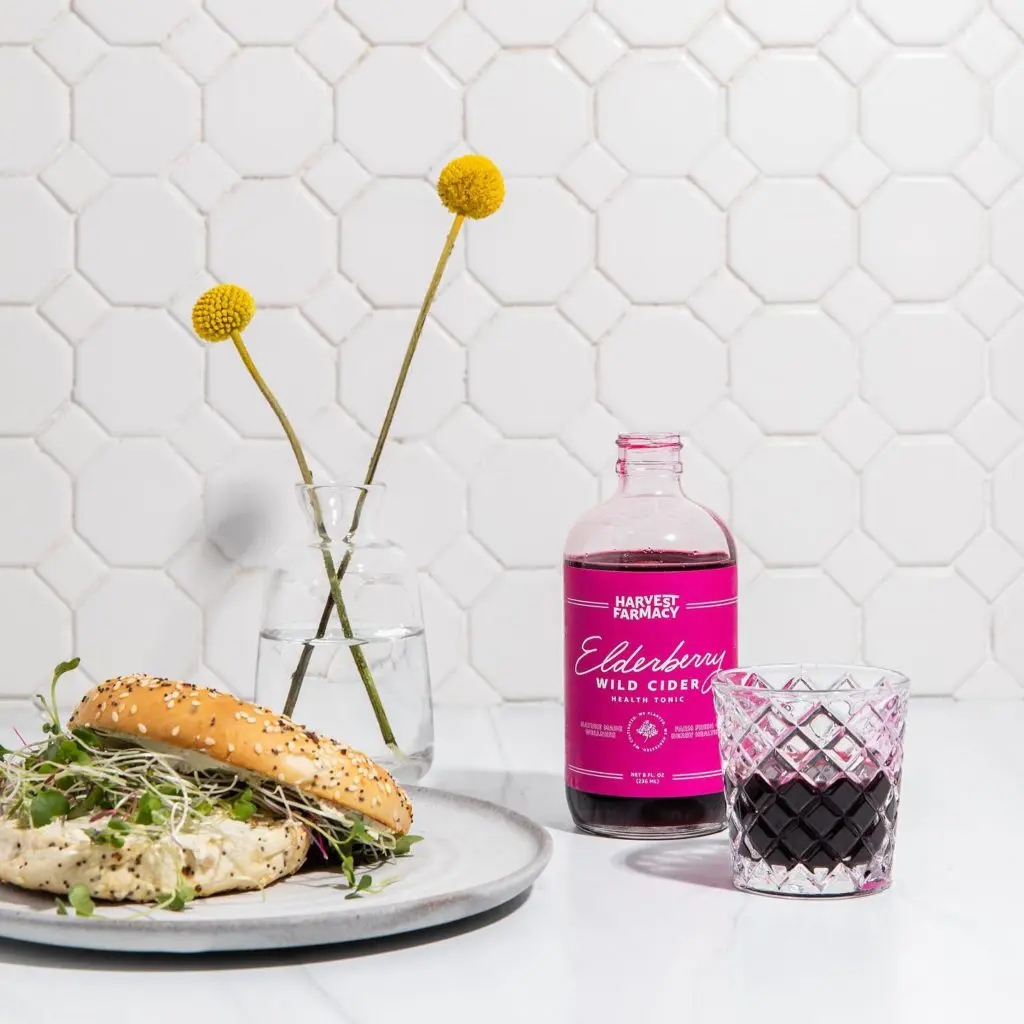 Harvest Farmacy Natural Elderberry Cider packs an immune boosting punch to your daily routine.