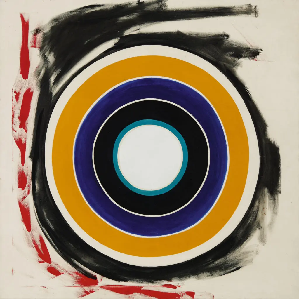 Kenneth Noland's "Rocker" is estimated to sell for at least $2 million. (Photo by Sotheby's)