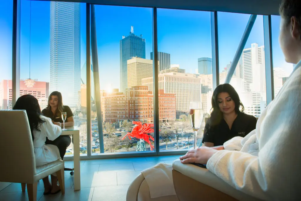 Mokara Spa offers sweeping views of downtown while getting pampered