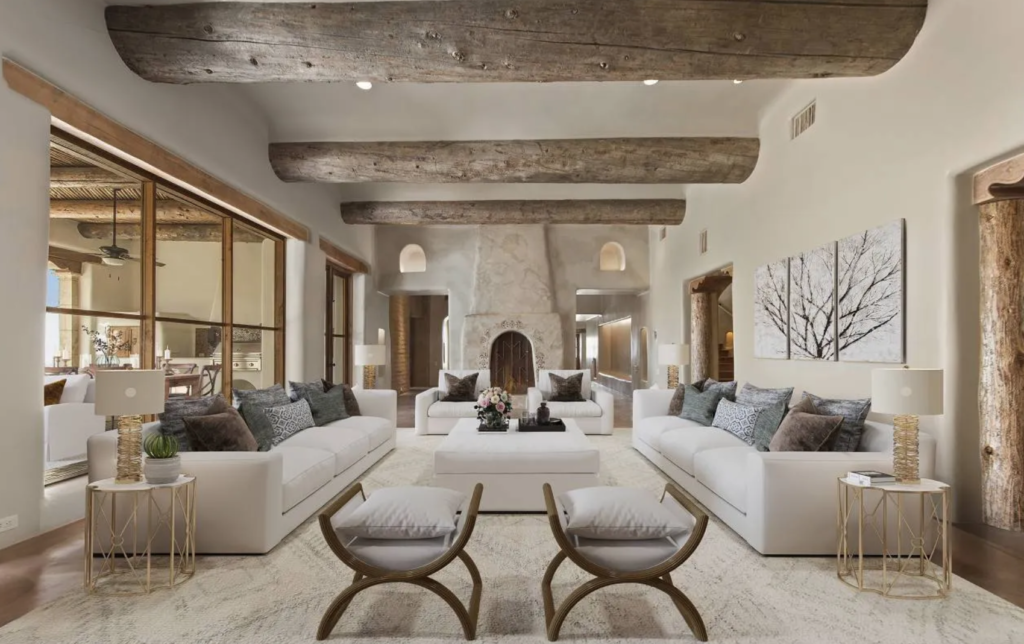 Realtor Tamara Straight styled George Strait's 7,925 sq.ft. home virtually  to impart a true residential feel. (Photo by LRES)