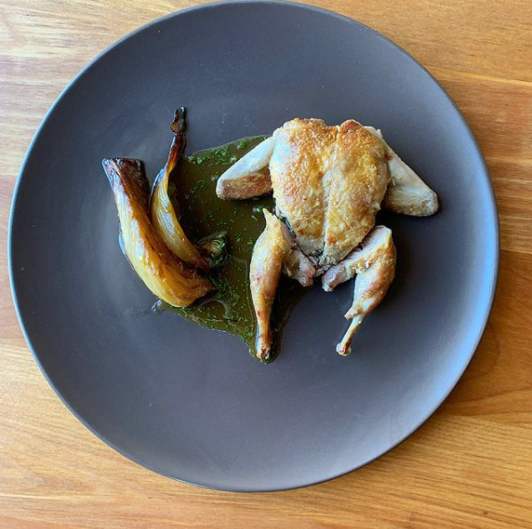 Roast Texas quail is on Littlefoot's restaurant menu.
