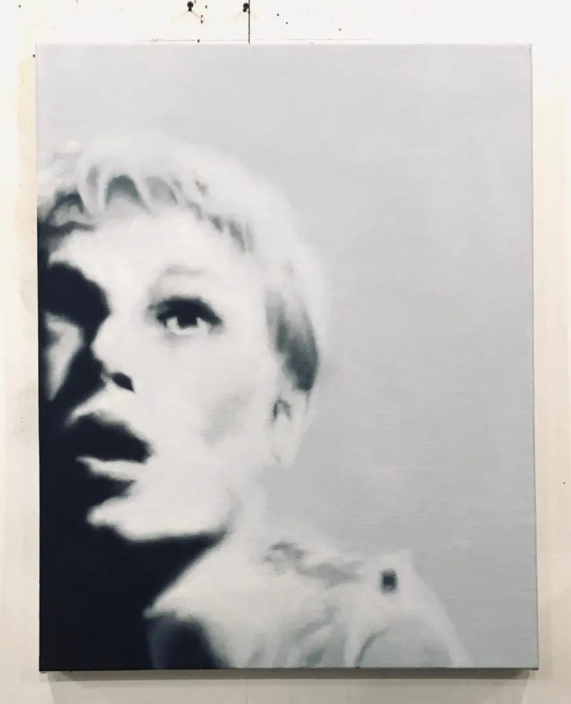 Nationally known Michael St. John's "These Days (Rosemary Woodhouse)," 2020, at Bill Arning Exhibitions 
