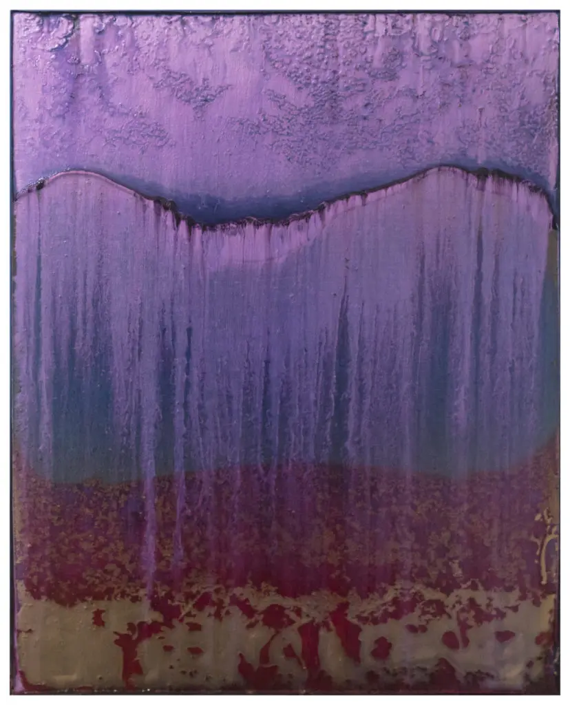 Houston talent Terry Suprean's "Our Secret Sadness 10.22.20," 2020, is featured in a solo show at Bill Arning Exhibitions through April 18, 2021. Suprean is on many collectors' radars for his lapidary painting. 