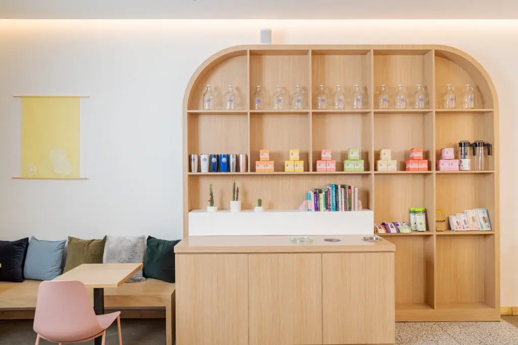 The Son sisters transformed a small retail space in West Village into a simple, modern shop to fill with their own artisanal tea blends. 