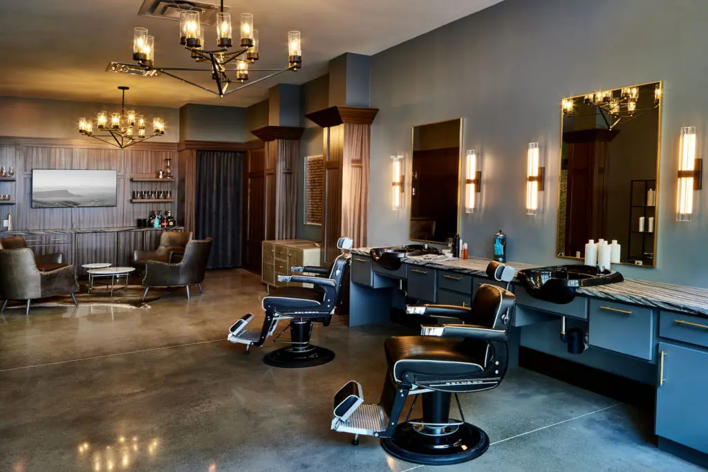 Tondeo Men's Hair Lounge, helmed by master stylist Derek Ortiz, is located within the spa.  (Photo by Gus Schmiege)