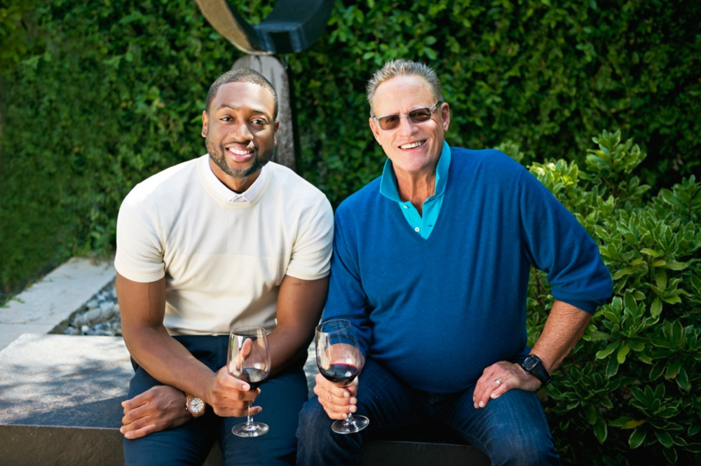 Former NBA star Dwyane Wade and renowned winemaker Jason Pahlmeyer partnered on creation of Wade Cellars. 