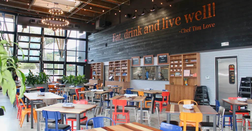 Woodshed Smokehouse is a true patio retreat in the heart of Houston's Levy Park.
