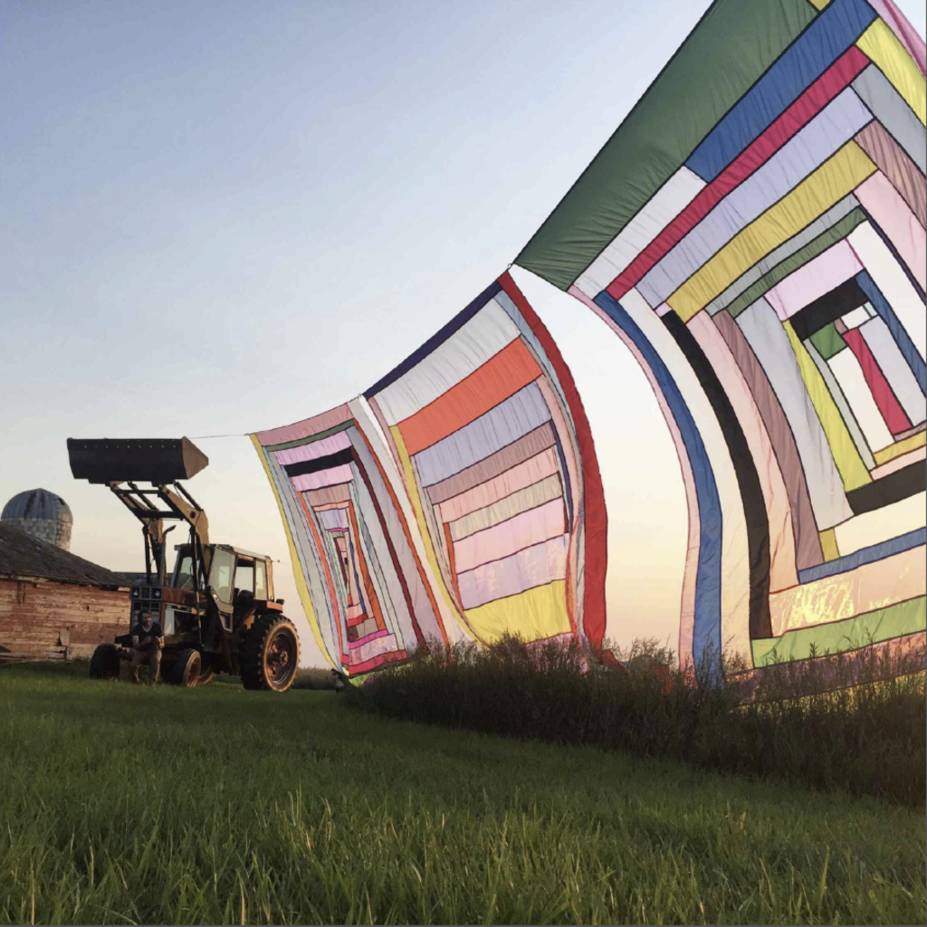 Rachel Hayes’ site-specific installation in Wessington Springs, South Dakota, 2017. The internationally exhibited artist comes to Round Top, Texas, this spring, inaugurating an exciting public art program. 