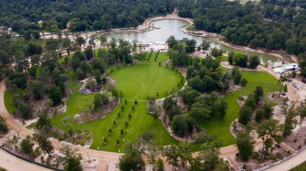 Memorial Park Conservancy's virtual fundraiser focused on the progress on the Memorial Park Land Bridge and Prairie project  and completion of the Eastern Glades. (Rendering by Nelson Byrd Woltz)