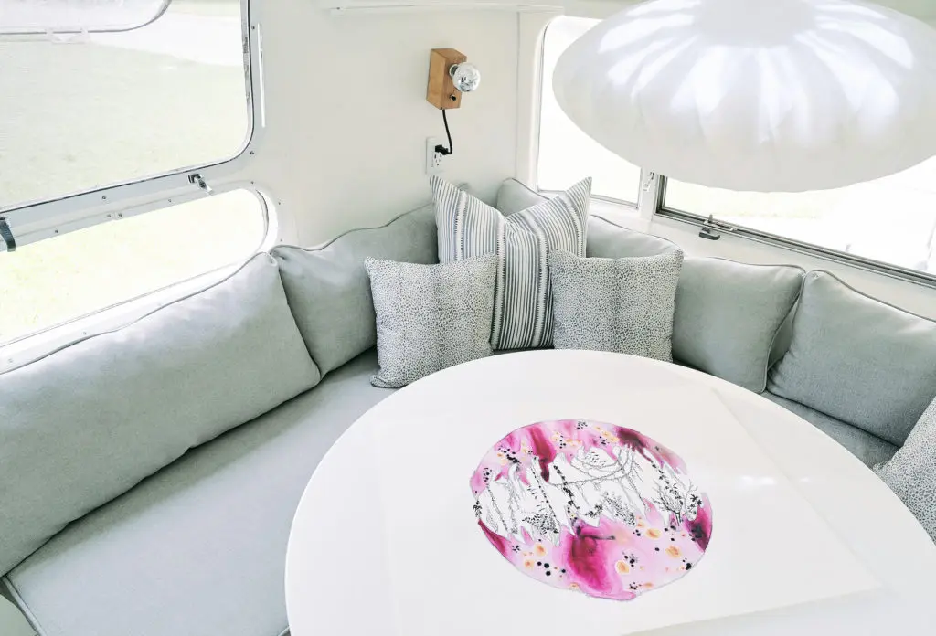 Artist Katie Pace Halleran’s intimate works on paper feature prominently in Lottie Mae Lounge. 