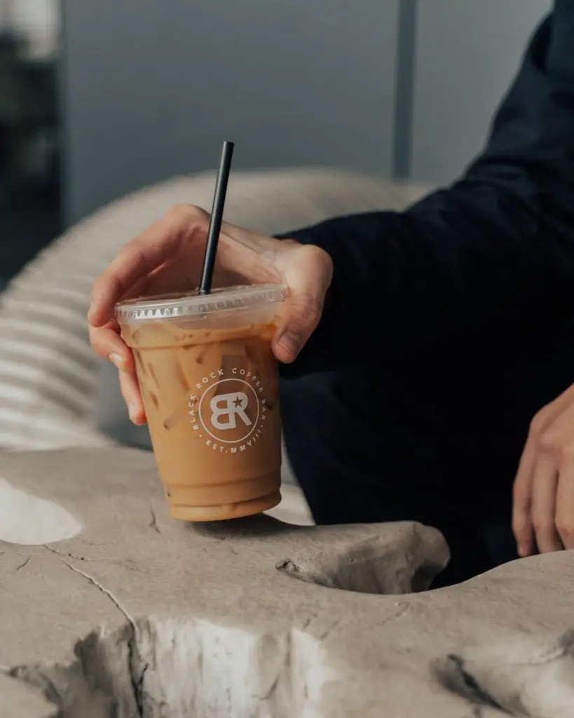 Black Rock Coffee Bar - iced vanilla latte.