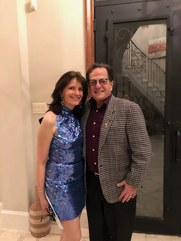 Dr. Julia Andrieni & Dr. Robert Phillips participate in Houston Ballet's virtual ball. (Photo courtesy of Houston Ballet)