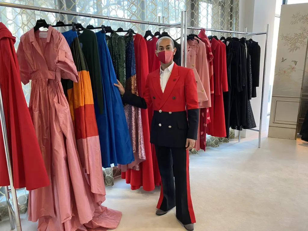 Tootsies creative director Fady Armanious in the new private shopping salon where the Carolina Herrera trunk show will be on view through Saturday.