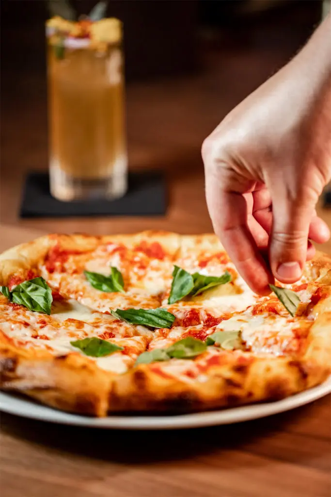The menu at Harper's also includes pizzas.
