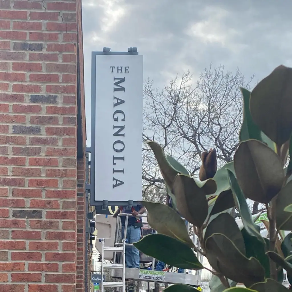 Signage was changed this week at The Magnolia Wine Bar.