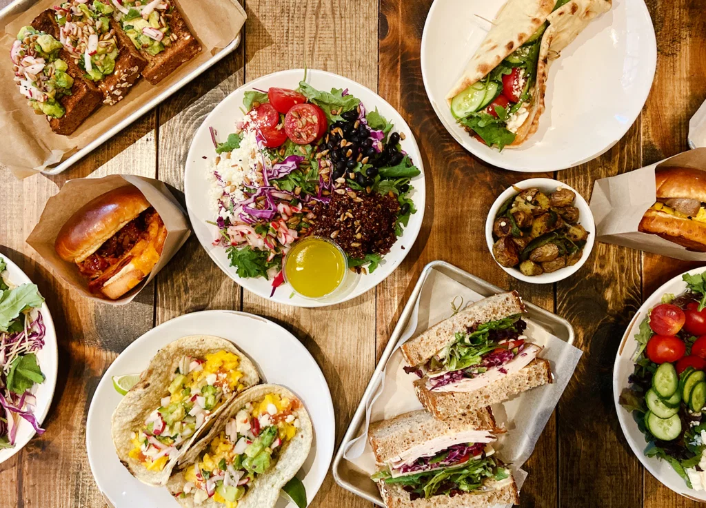 The food menu at Fairgrounds includes toasts, salads, sandwiches, and more.(Courtesy)