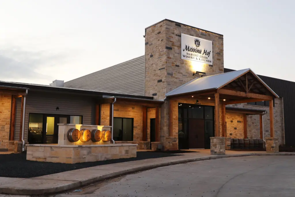The Messina Hof Harvest Green Winery & Kitchen in Richmond, Texas, opened in late February as the fourth Messina Hof winery. 