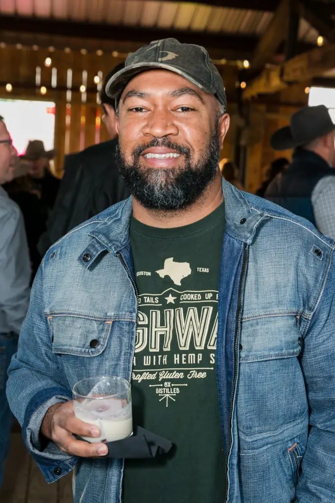 Highway Vodka owner and dinner sponsor Ben Williams at the Butcher's Ball held at The Halles in Round Top (Photo by Emily Jaschke)