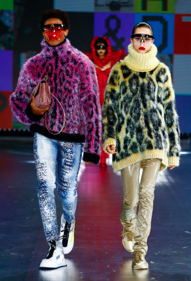 Dolce & Gabbana leopard sweaters. (Photo courtesy of Dolce & Gabbana)