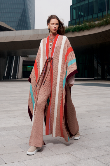 Missioni striped knit kaftan. (Photo courtesy of Missoni)