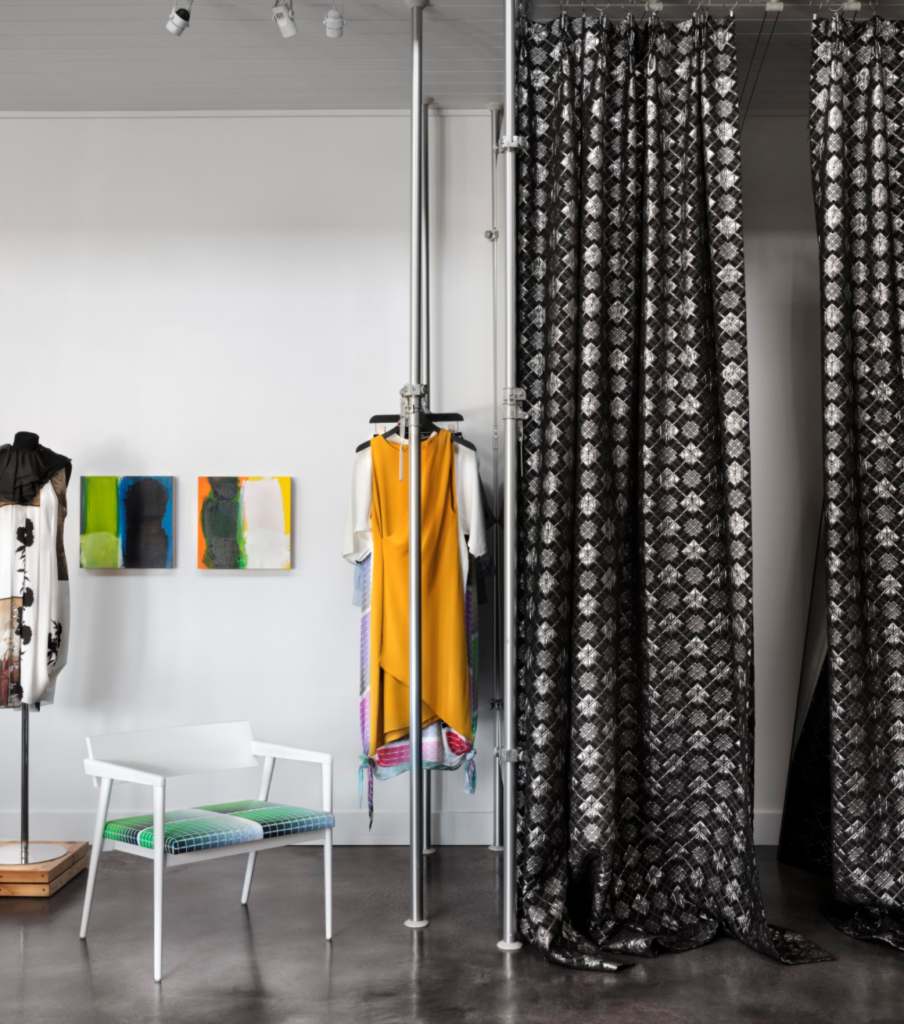 The Alkires don't play by the fashion rules, bucking traditional wholesale in favor of designing thoughtful, versatile pieces for select clientele. (Photo by Lisa Petrole)