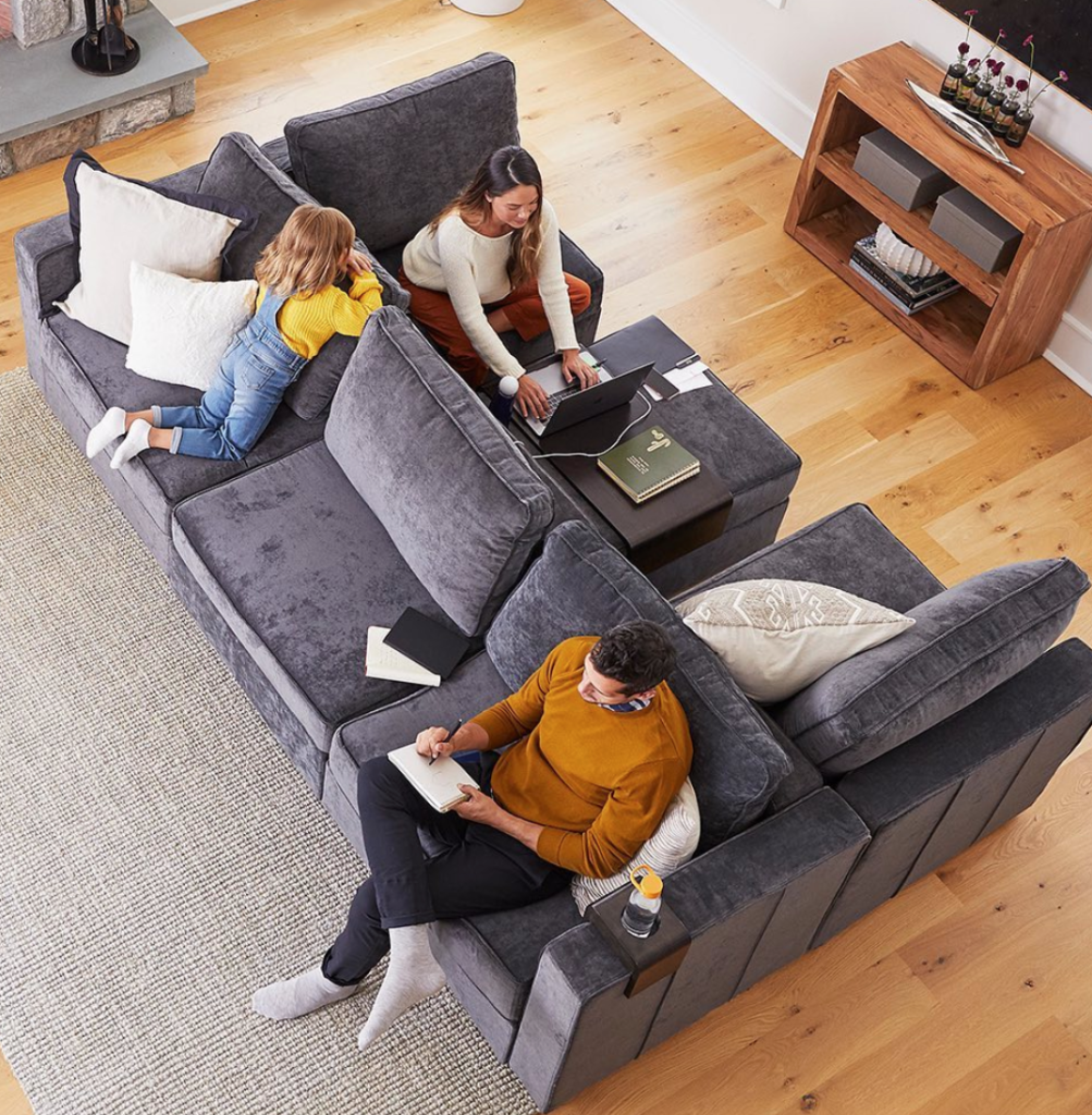 Sactionals are customizable, washable, changeable and reconfigurable seating.