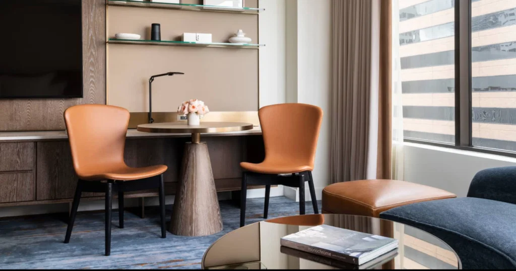 Details in the newly designed guest rooms at the Four Seasons Hotel Houston make for an inviting space. (Photo by Four Seasons Hotel Houston)