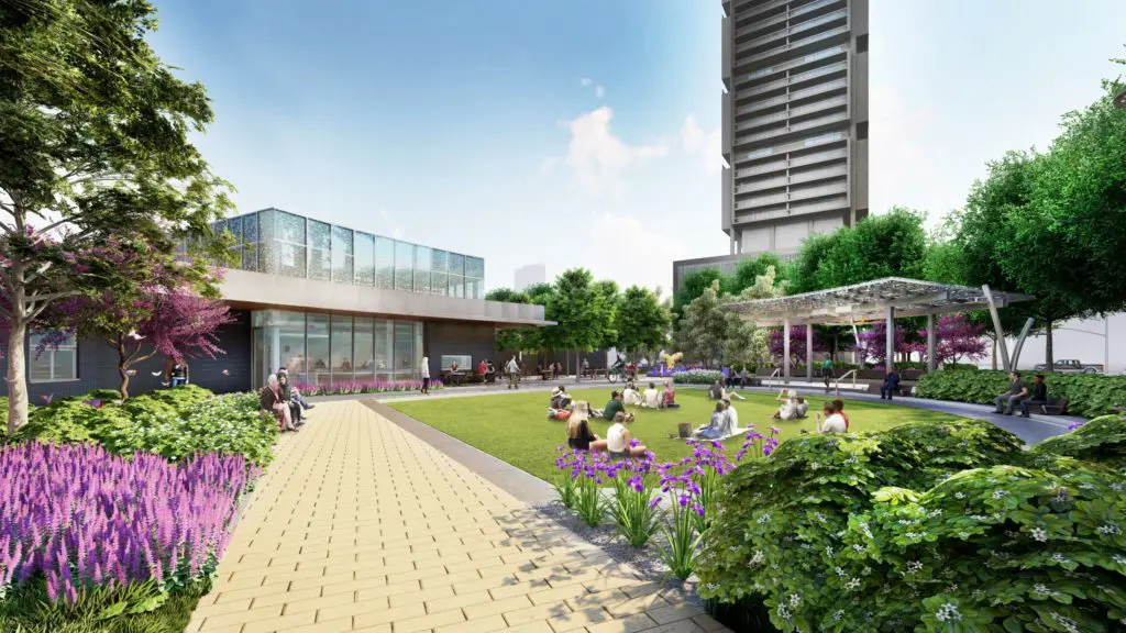 Houston’s Newest Park Brings Some Much Needed Green to South Downtown — Your Sneak Peek at Trebly Park