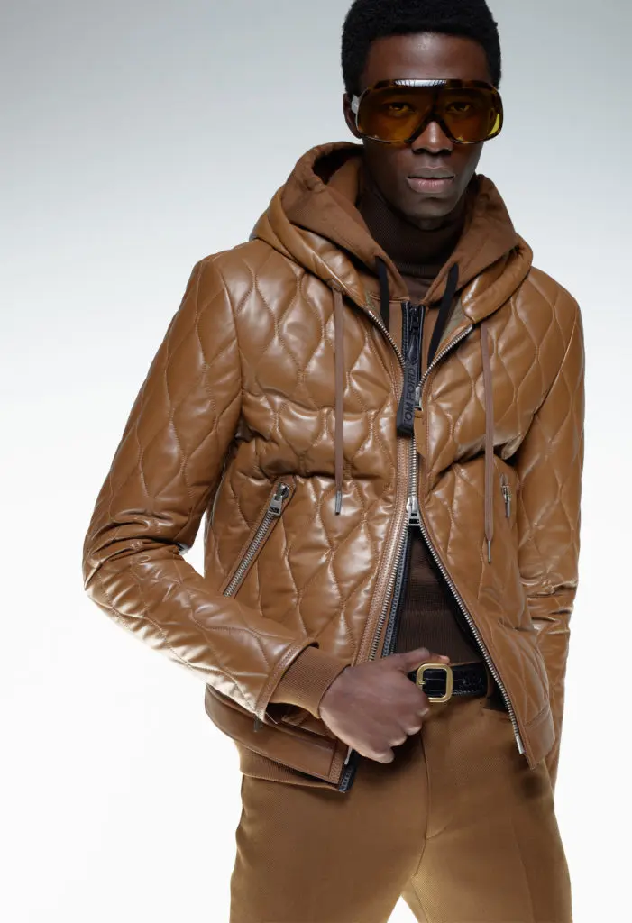 Tom Ford quilted leather jacket. (Photo courtesy of Tom Ford)