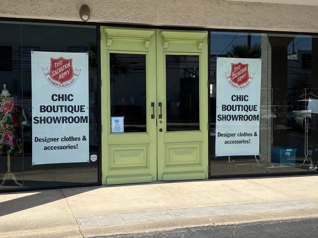 The Salvation Army Women's Auxiliary Chic Boutique Showroom at 3701 West Alabama will be open April 14-17. (Photo by Shelby Hodge)