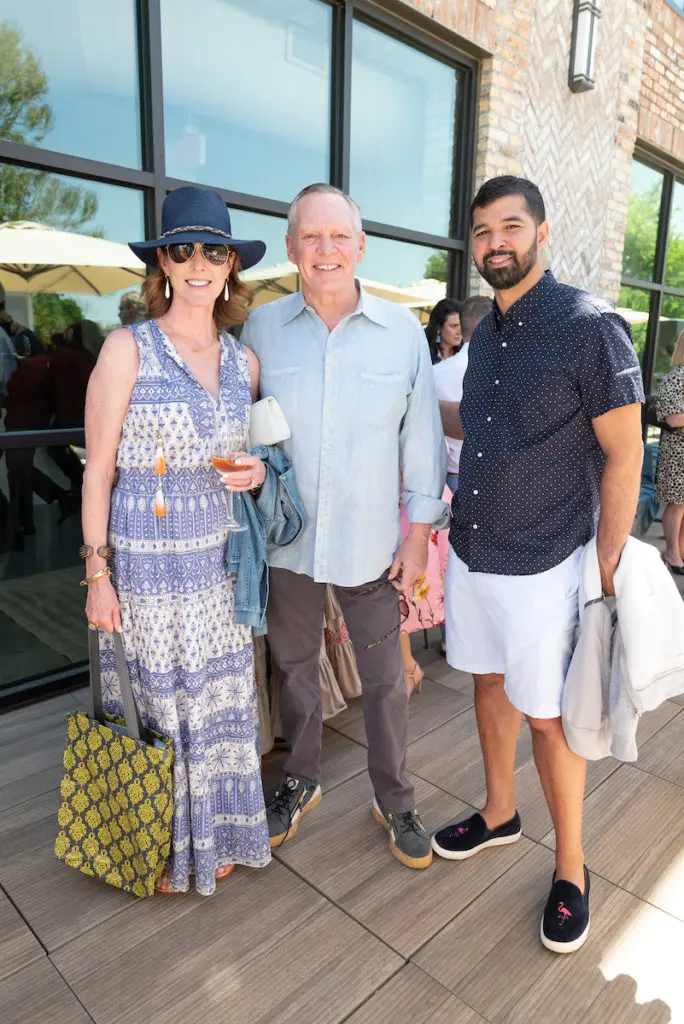 Phoebe Tudor, Richard Flowers & Angel Rios at a private birthfay celebration in 2021. (Photo by Daniel Ortiz)