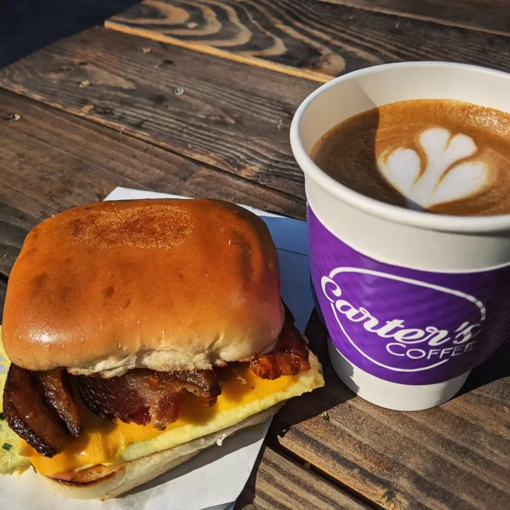 New coffee truck, Carters Coffee, offers espresso drinks and breakfast sandwiches at The Shops at Clearfork. (Courtesy of Carter's) 