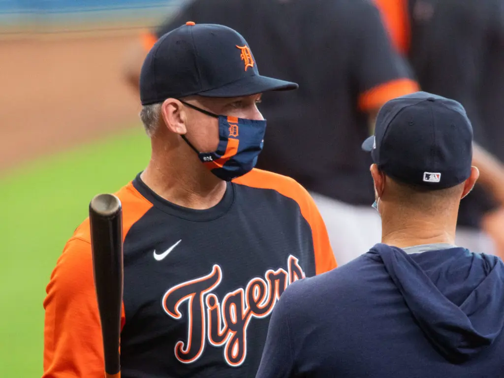 Detroit Tigers manager A.J. Hinch was back in familiar ground at Minute Maid Park. (Photo by F. Carter Smith)