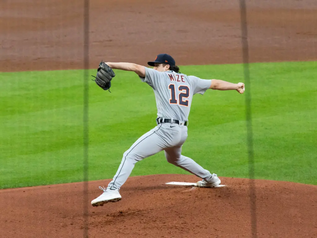 Detroit Tigers rookie Casey Mize sure looked like A.J. Hinch's future ace on this night. (Photo by F. Carter Smith)