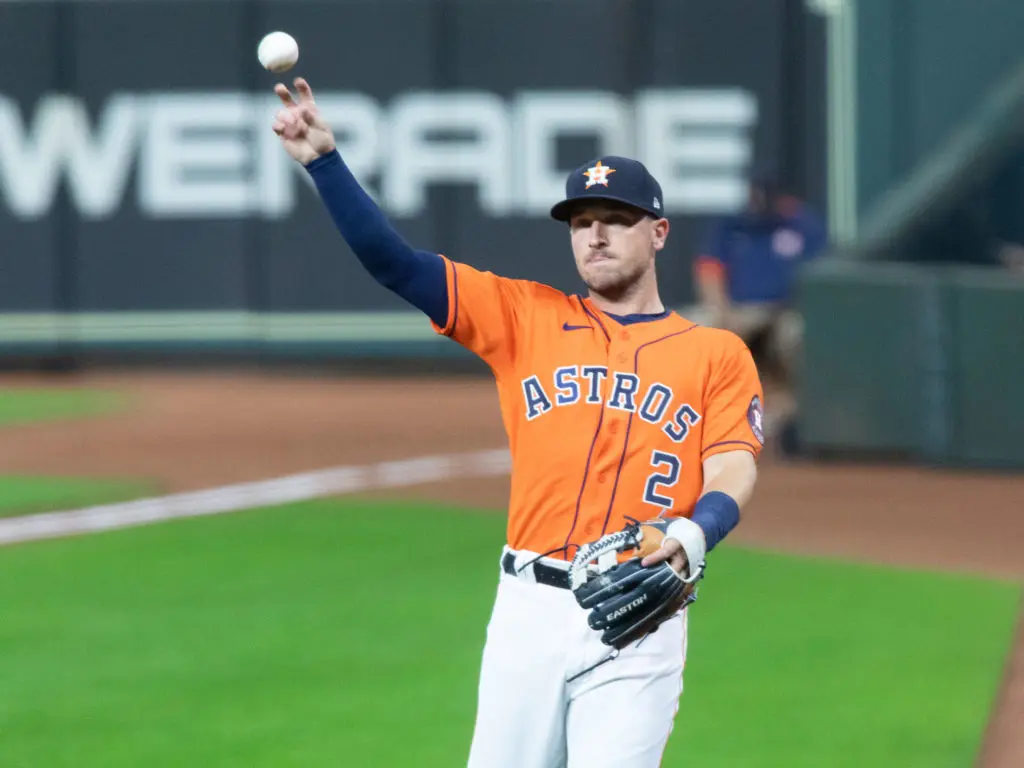 Alex Bregman is a force on both offense and defense for the Astros. (Photo by F. Carter Smith)