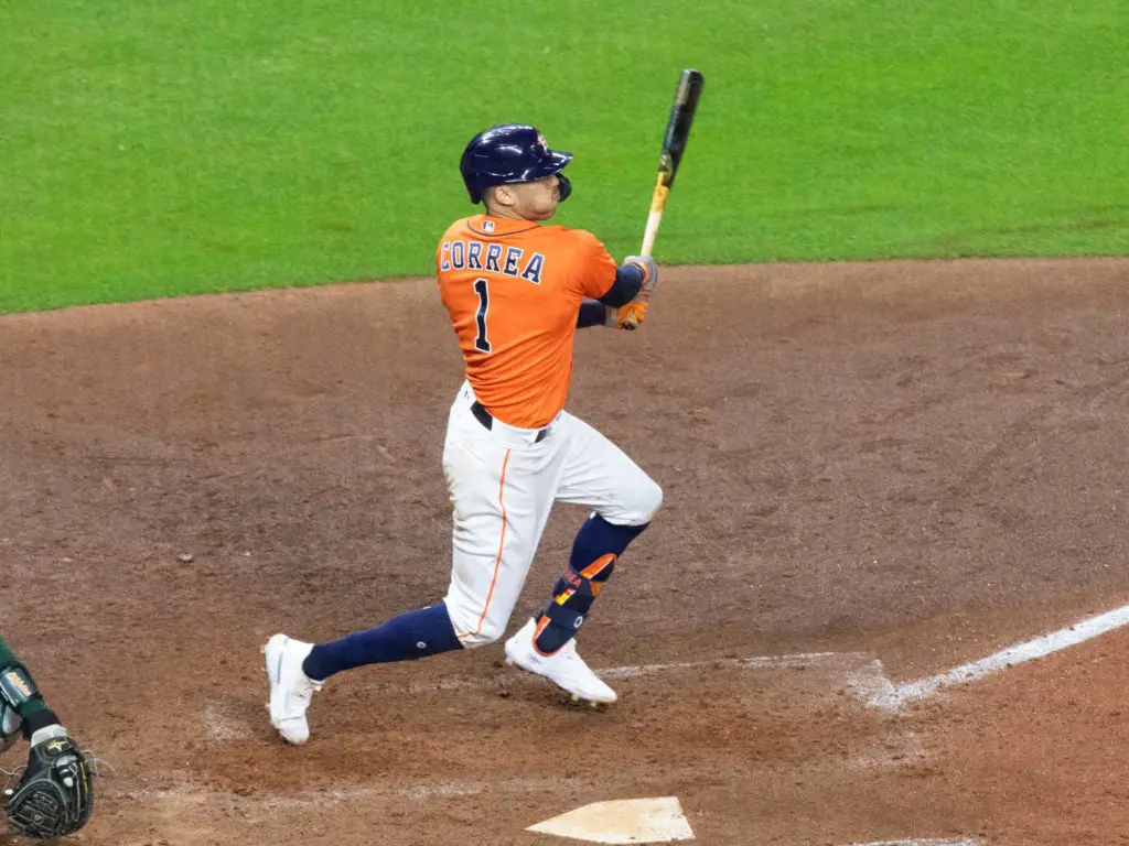 Houston Astros shortstop Carlos Correa is starting to rack up hits. (Photo by F. Carter Smith)