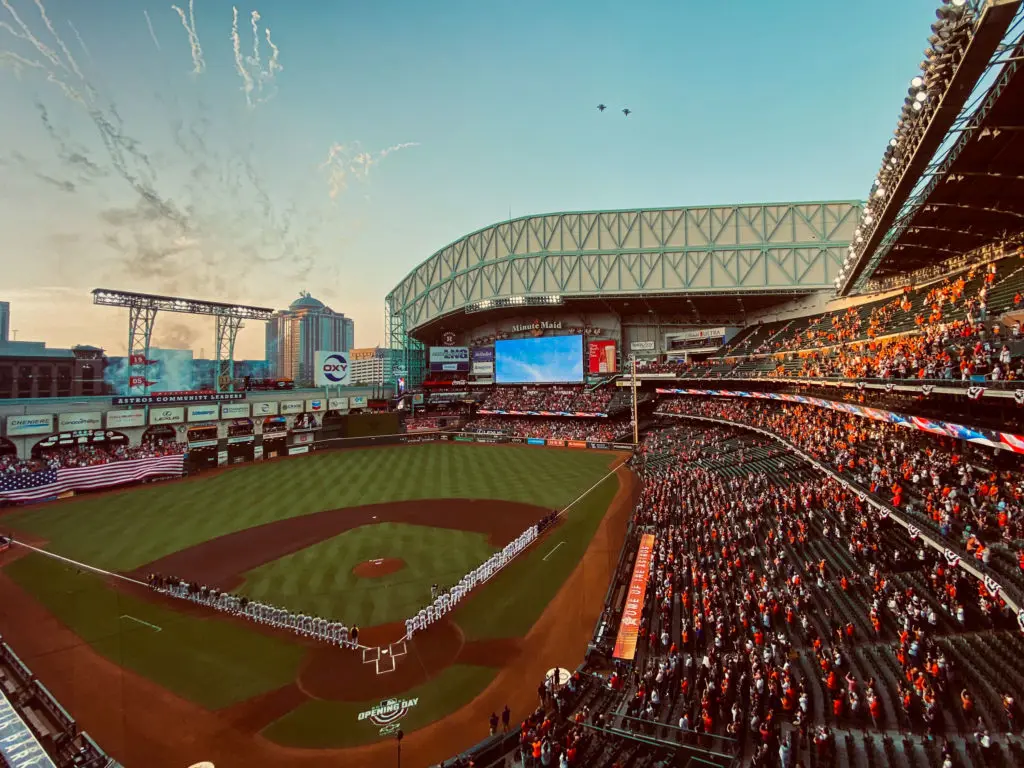 Minute Maid Park is a much more beautiful with fans in the stands. (Photo by F. Carter Smith)