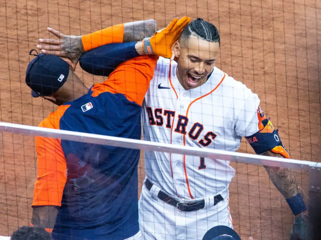 Carlos Correa enjoys baseball's biggest moments with a flair that few others posses. (Photo by F. Carter Smith)