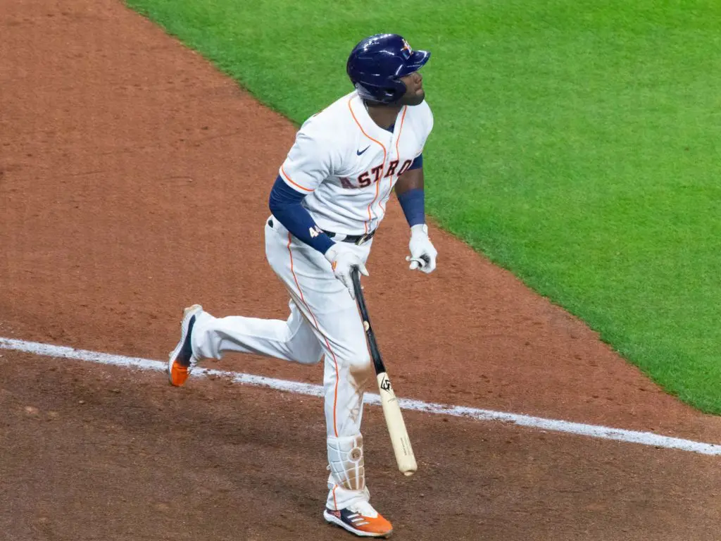 Yordan Alvarez gives the Astros one of the most fearsome cleanup hitters in baseball. (Photo by F. Carter Smith)