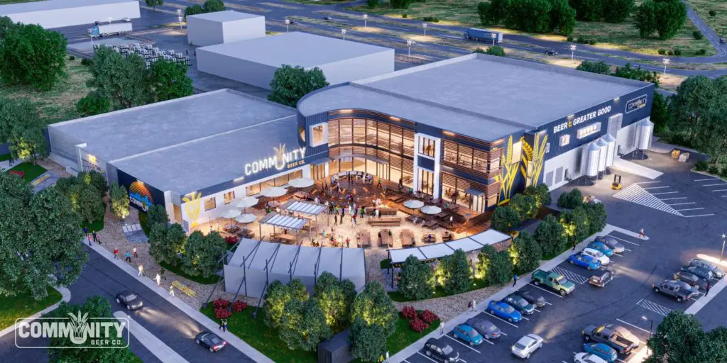 Community Beer Co. is moving into a new, massive two-story taproom this fall. (Courtesy of Community Beer)