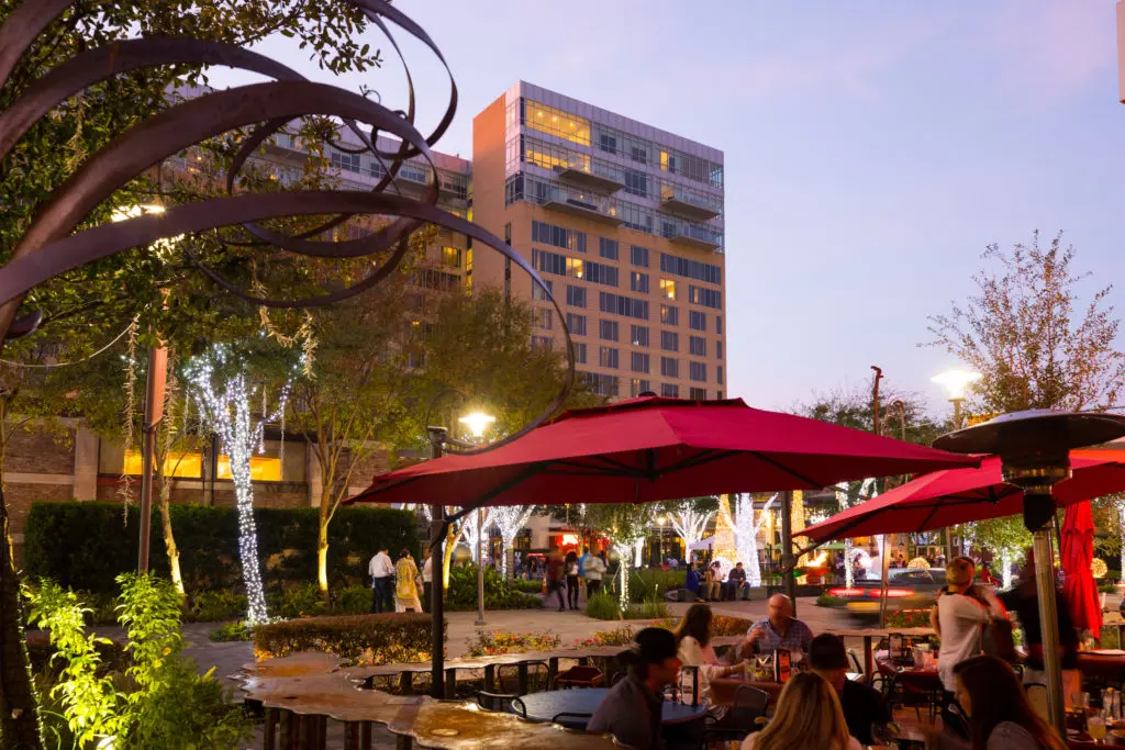 Proximity to all the restaurants — and restaurant patios — the mixed-use development has to offer is a major plus.