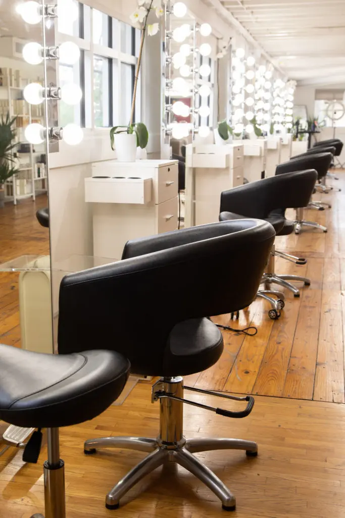 Detail of the Volume Social Club salon in Montrose (Photo by Leah Wilson)