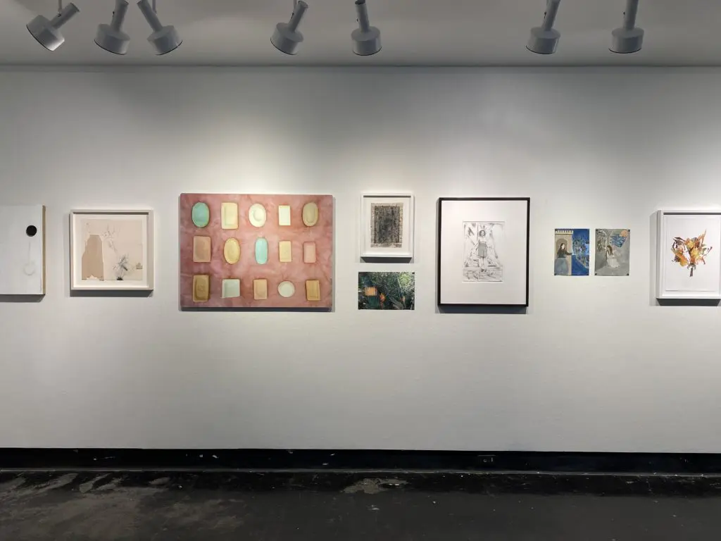 Sneak peek of the art installation at Lawndale Art Center, in preparation for Partie de la Tête. Courtesy Lawndale Art Center.  