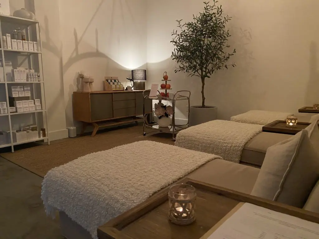 The quiet room at Estilo Salon & Spa where clients can chill after enjoying one of Vanessa Tort Pagel's impressive Biologique Recherche facials.