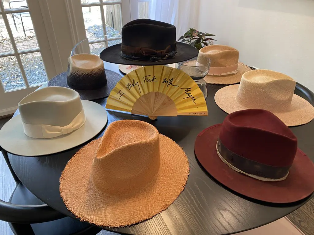 Teressa Foglia hats are made from sustainably sourced fur, felt and straw, most handmade in Brooklyn and Malibu. (Photo by Shelby Hodge)