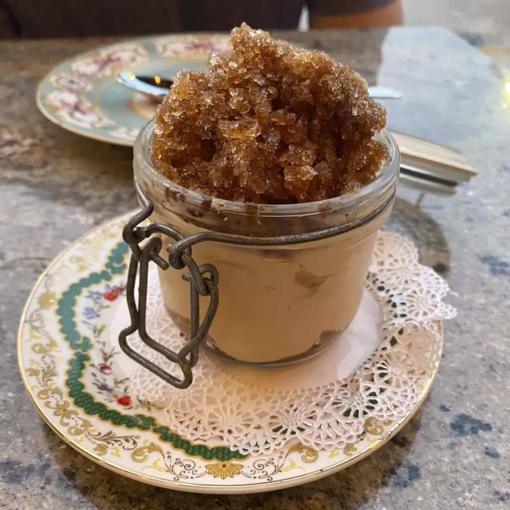 End your meal with Macchialina's tiramisu with an espresso granita. (Photo by Megan Ziots)