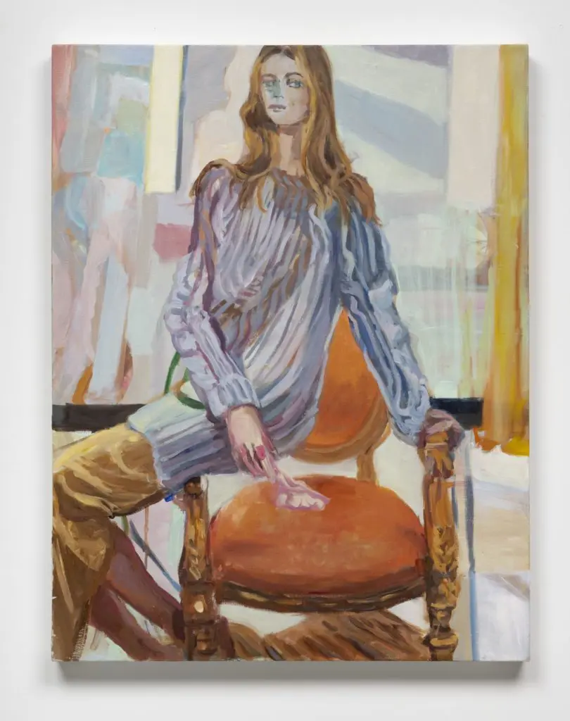 Janet Werner's "Orange Chair," 2021, at 12.26