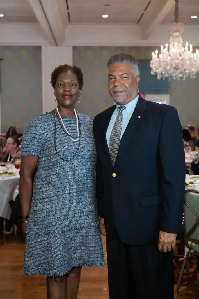 Lorraine Winslow, Judson Robinson Jr. at the Houston Hospice Butterfly Luncheon (Photo by Daniel Ortiz)
