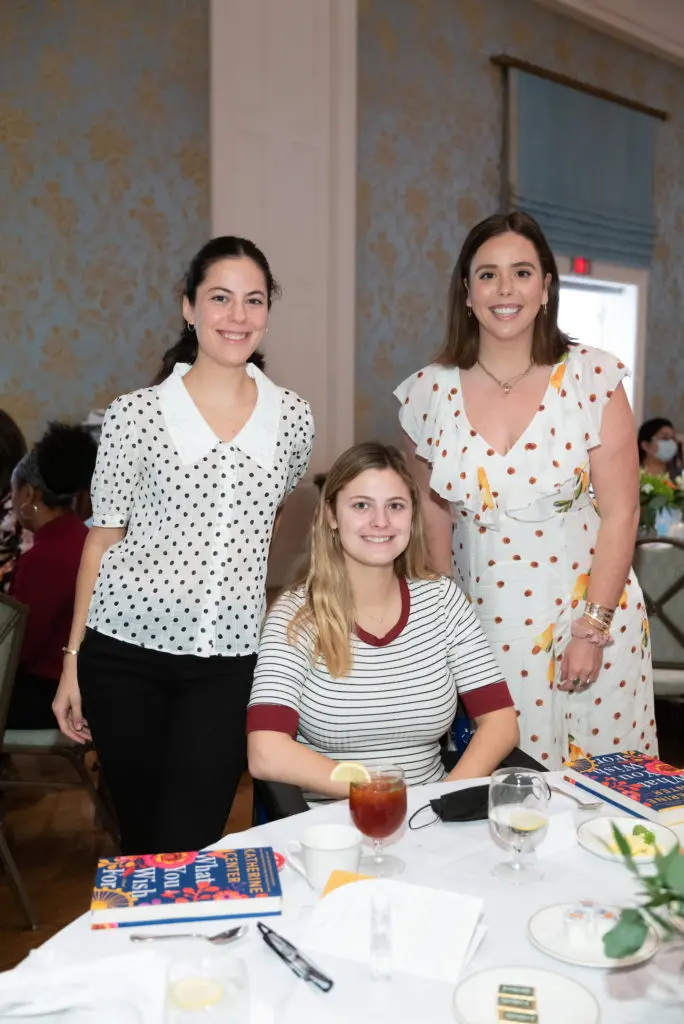 Maggie Lummis, Gillian Sarofim, Louisa Lummis at the Houston Hospice Butterfly Luncheon (Photo by Daniel Ortiz)